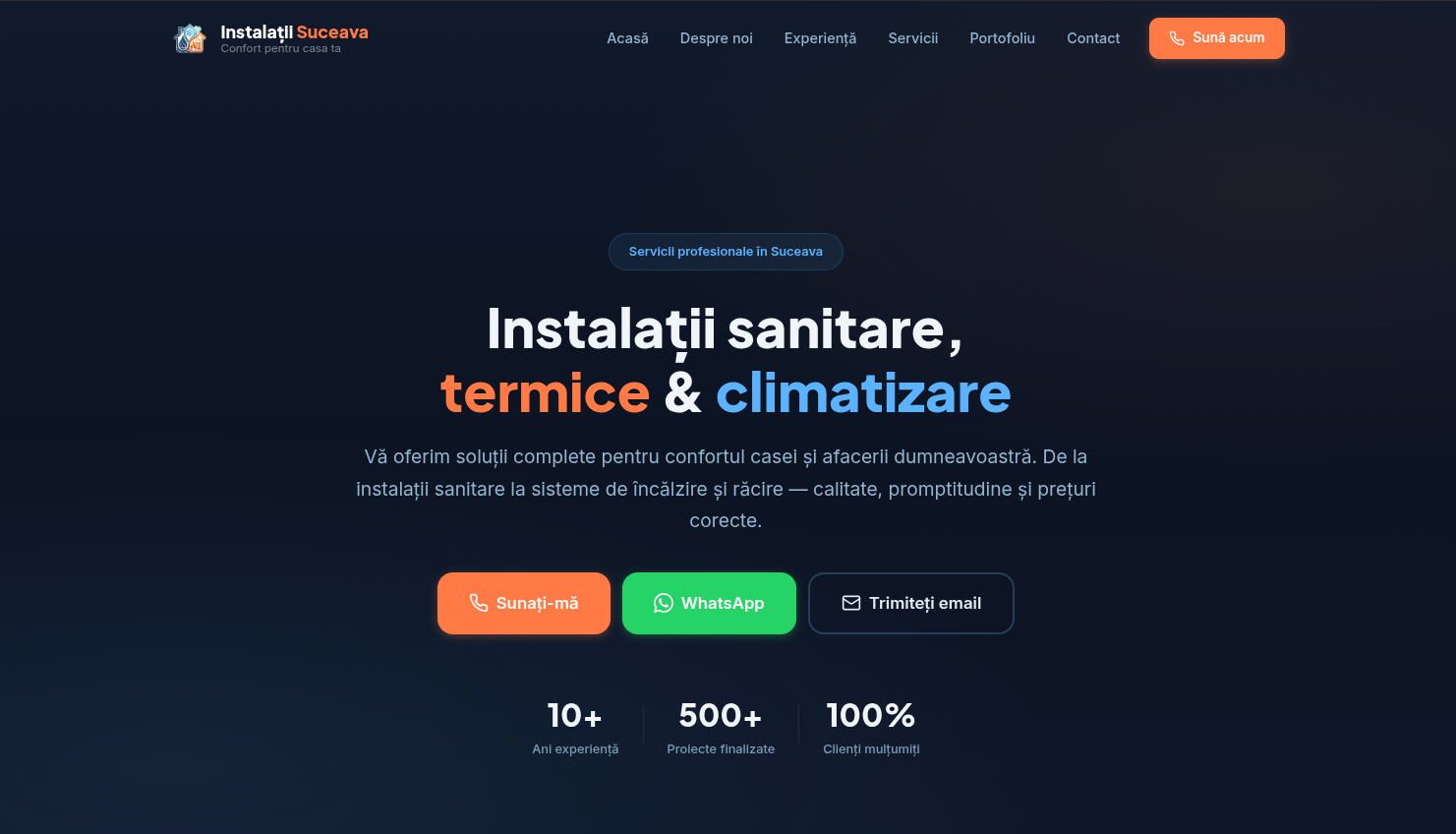 Instalații Suceava screenshot