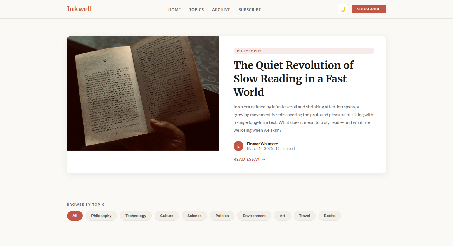 Inkwell template preview