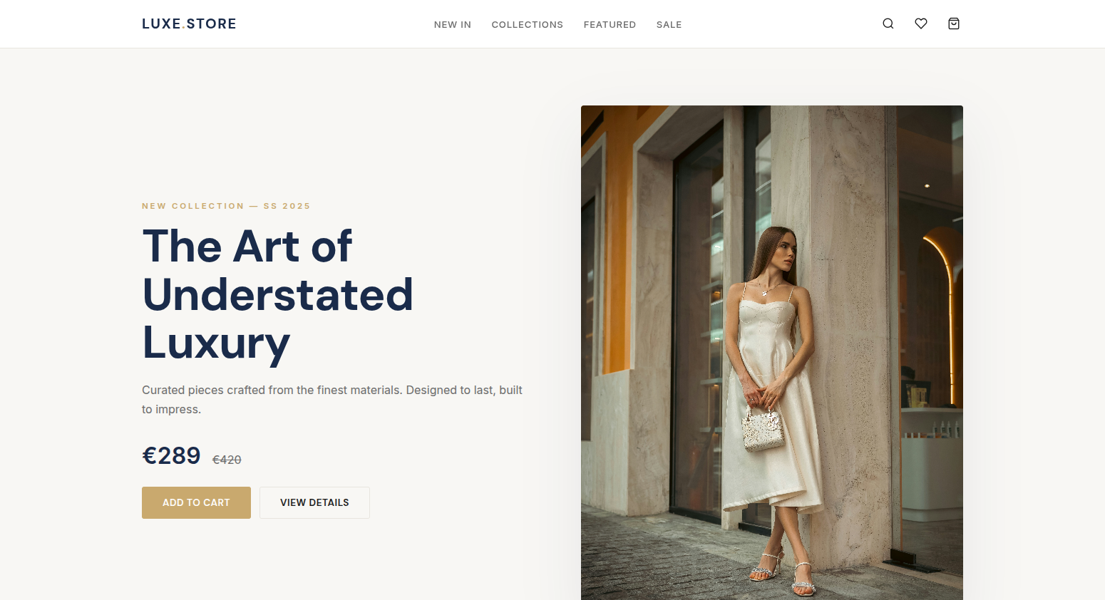 Luxe Store template preview