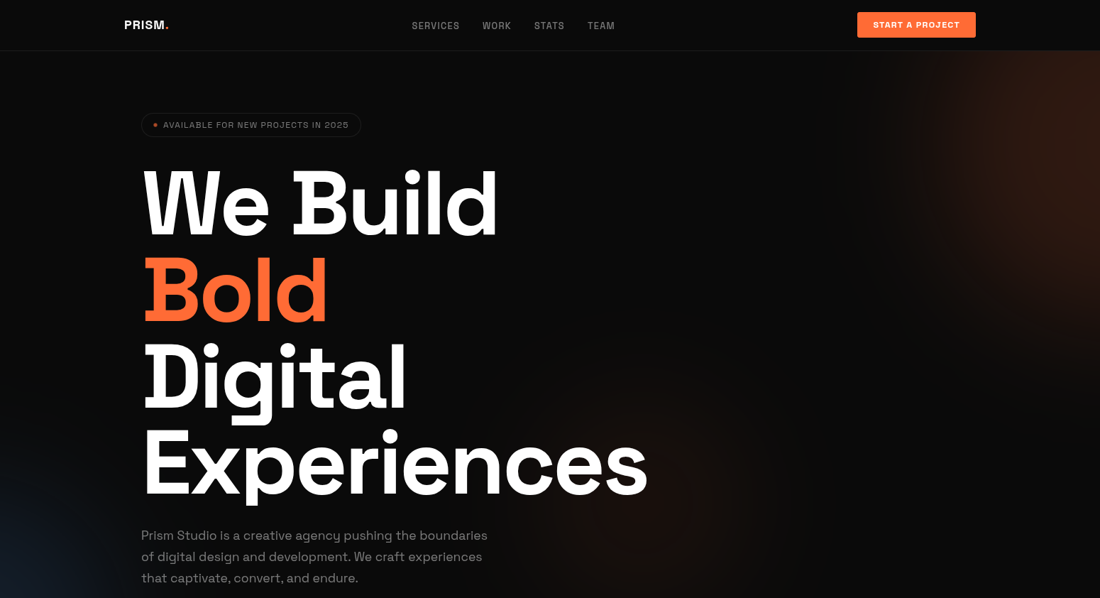 Prism Studio template preview